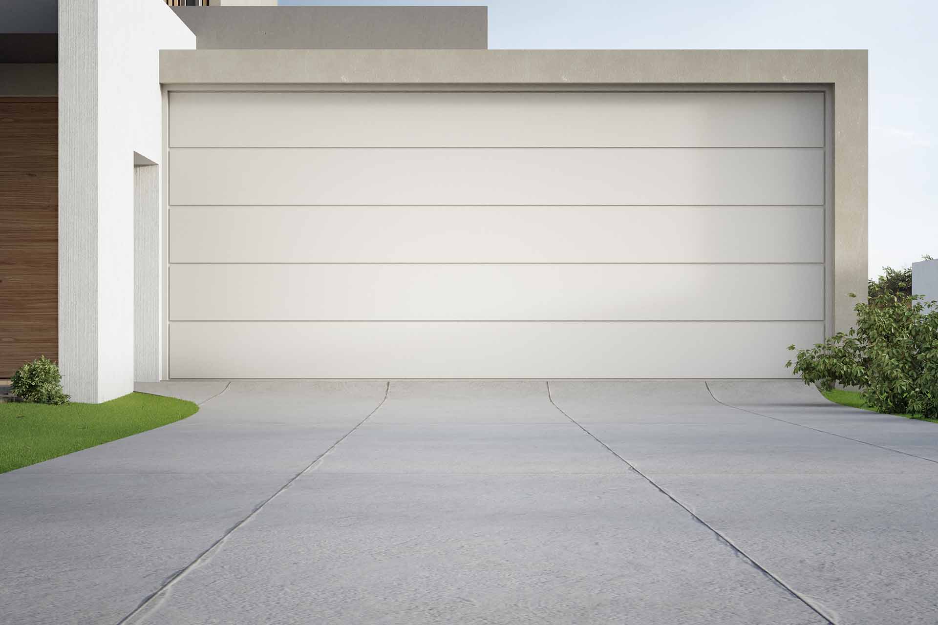 New residential garage door installation