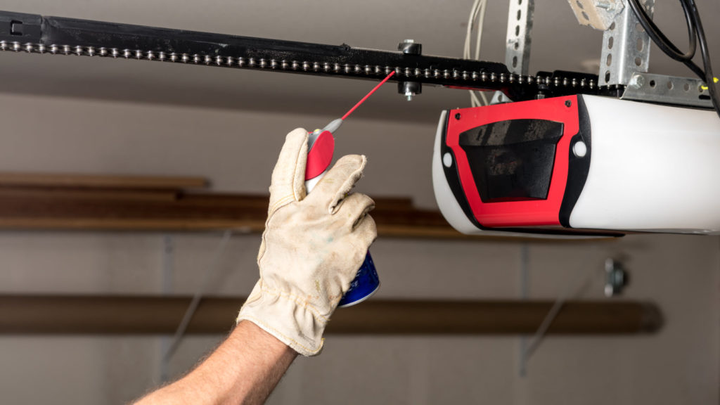 Garage door service detail