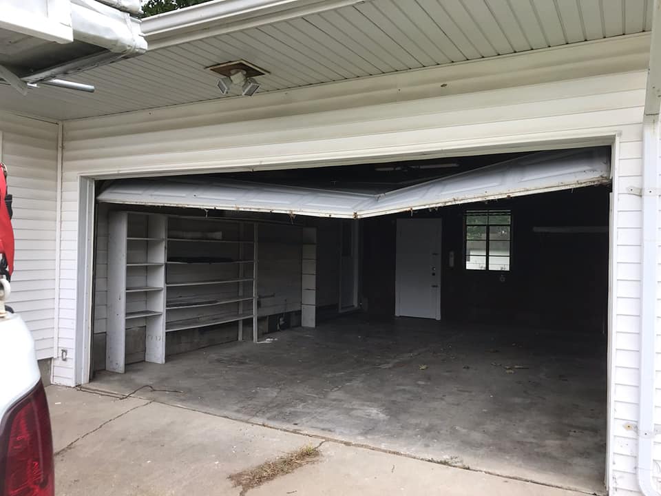 Garage door maintenance project